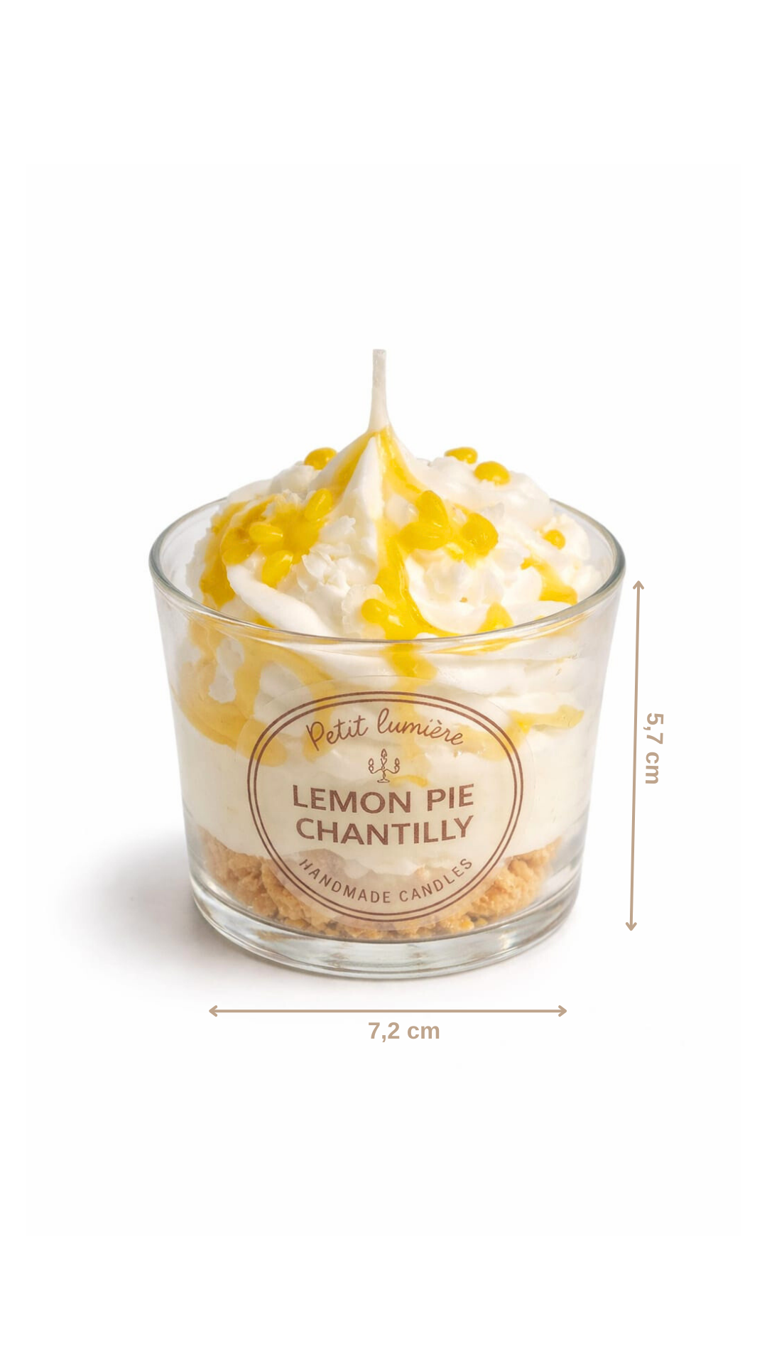 Lemon Pie Chantilly Dessert Candle
