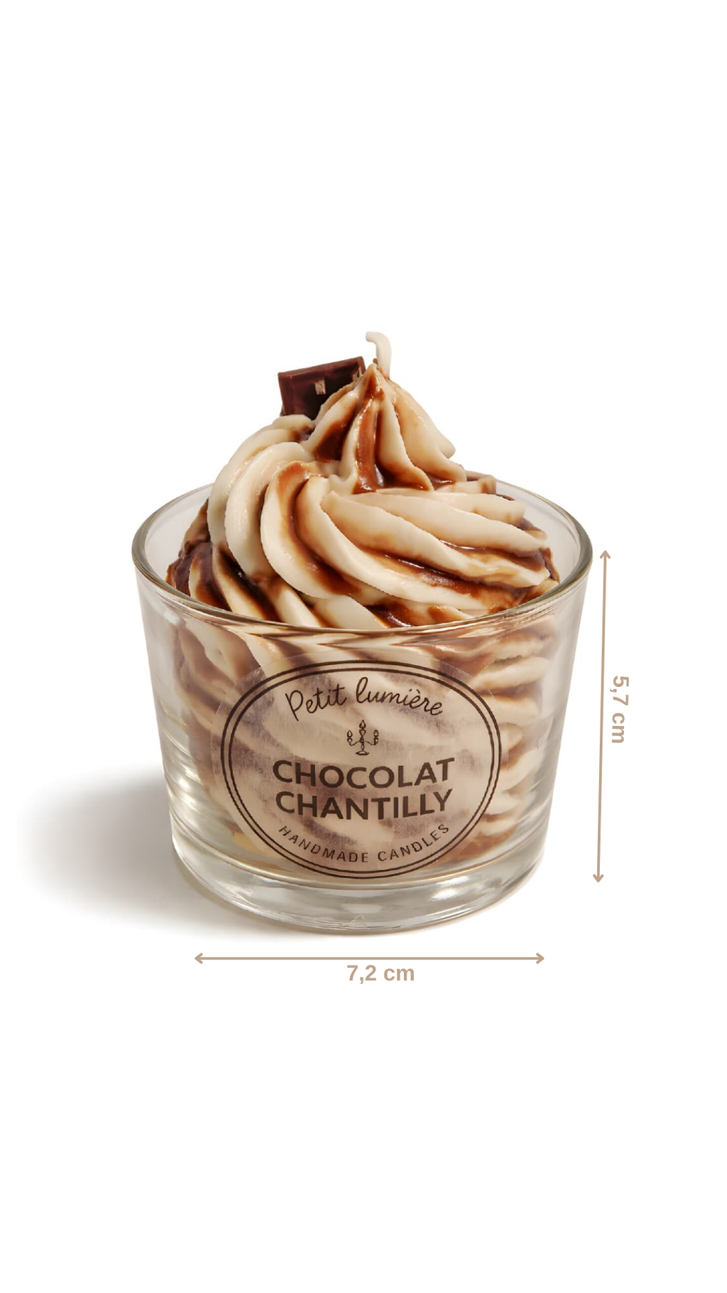 Vela Postre Chocolat Chantilly