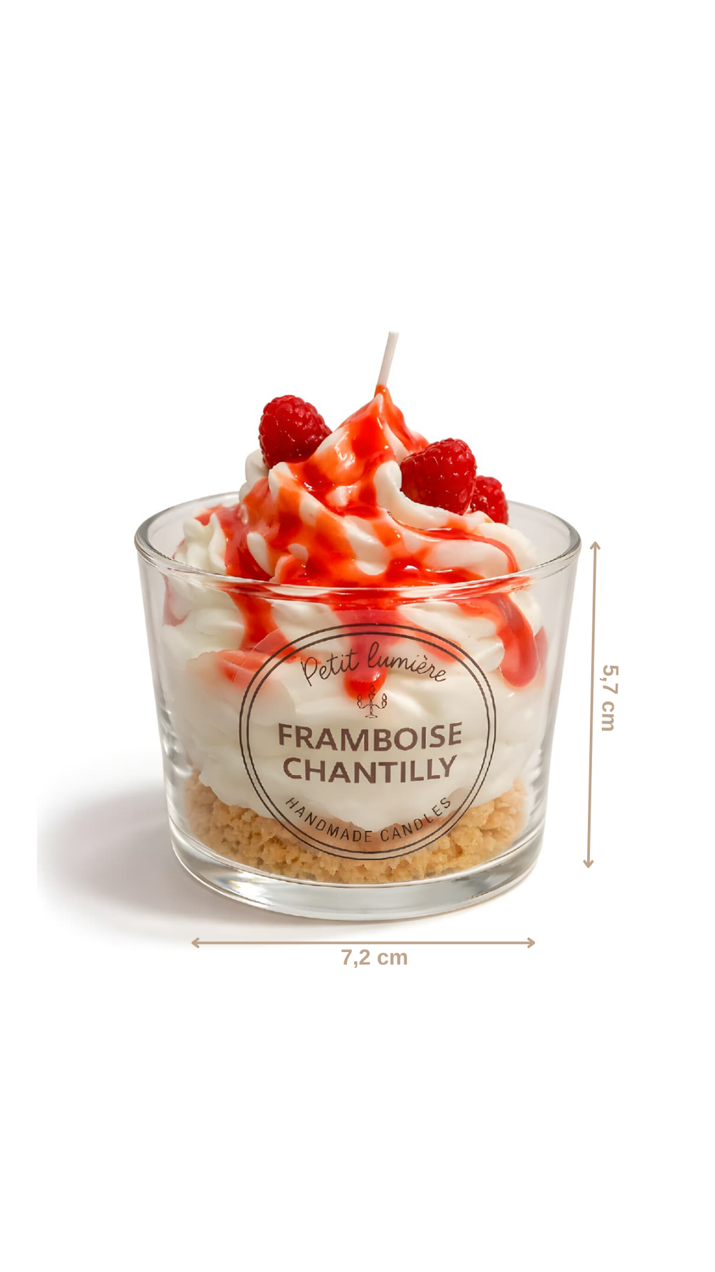 Vela Postre Framboise Chantilly